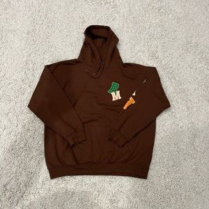 NWOT oversized boohooMAN brown hoodie